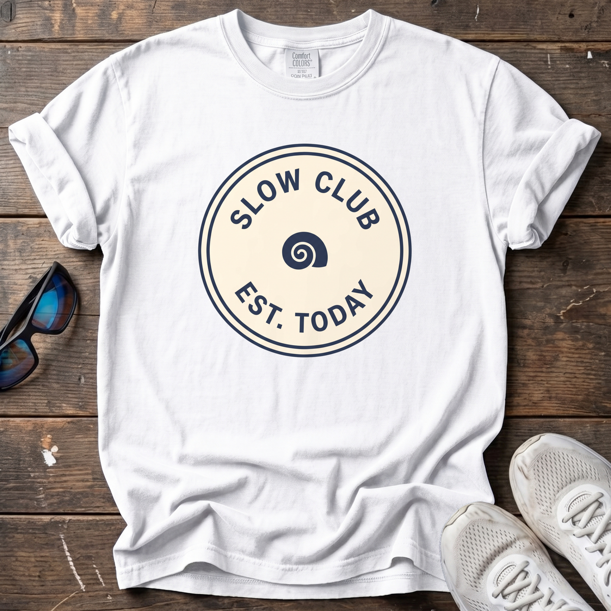 Slow Club Tee — White