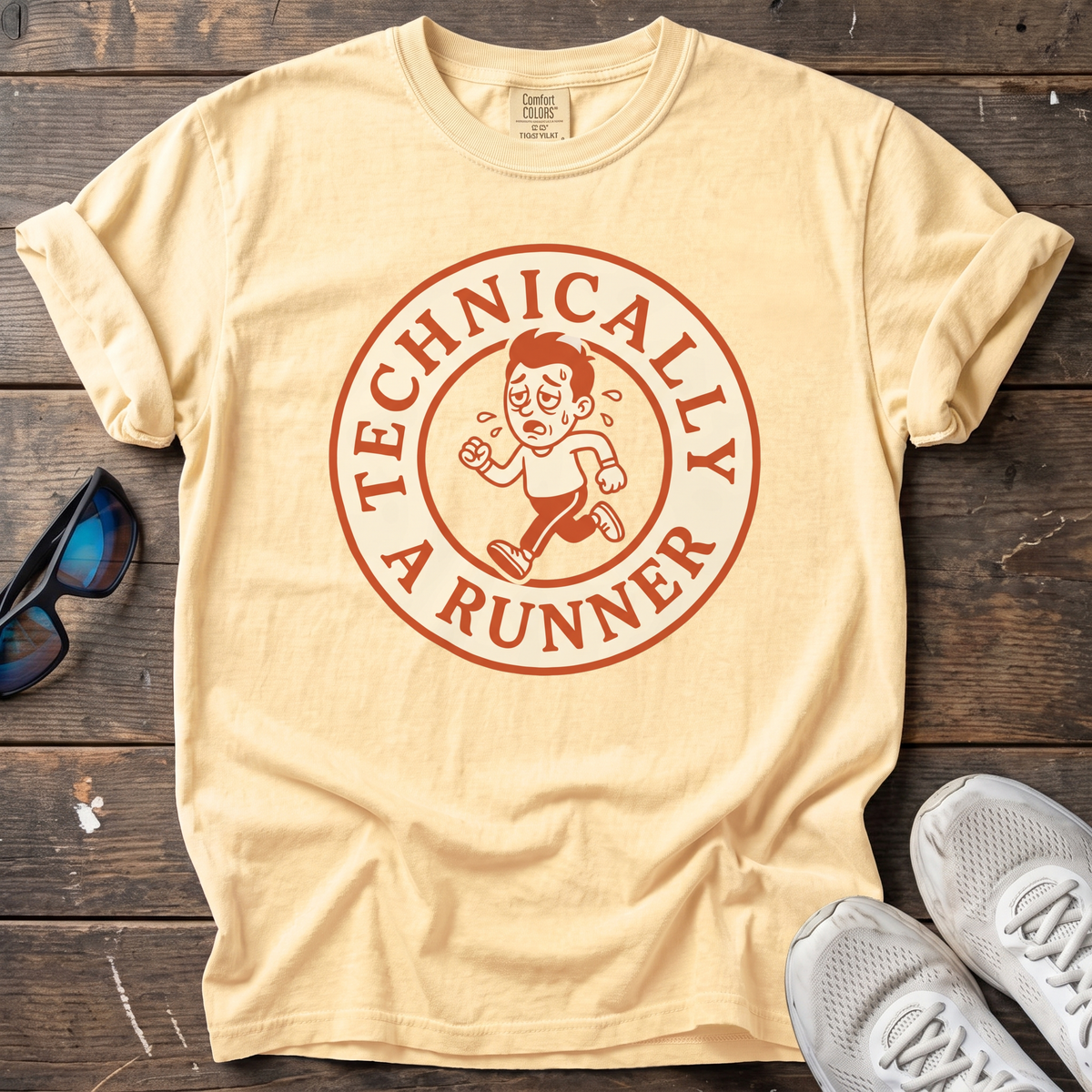 Technically a Runner Mascot Tee — Butter