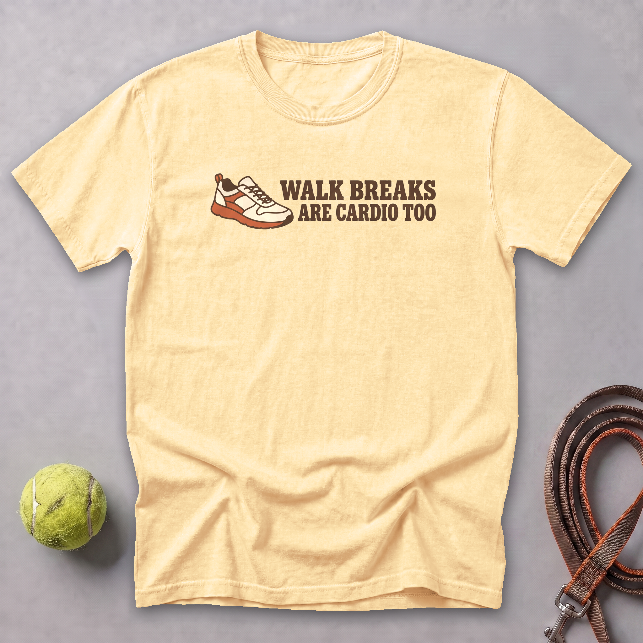Walk Breaks Are Cardio Tee — Butter