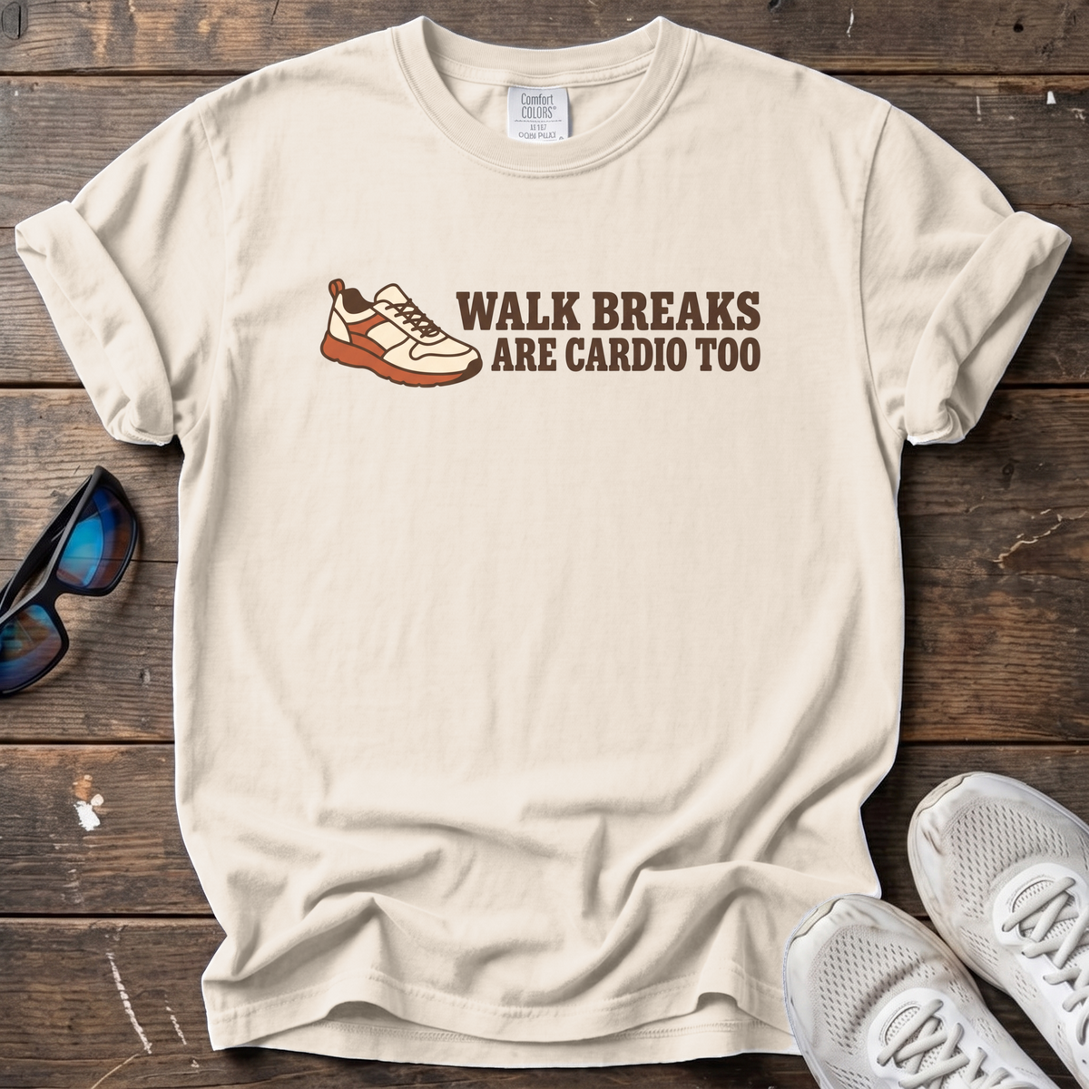 Walk Breaks Are Cardio Tee — Ivory