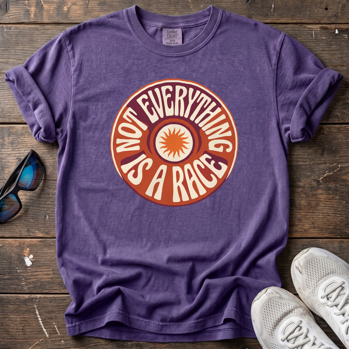 Not Everything Is a Race Tee — Grape