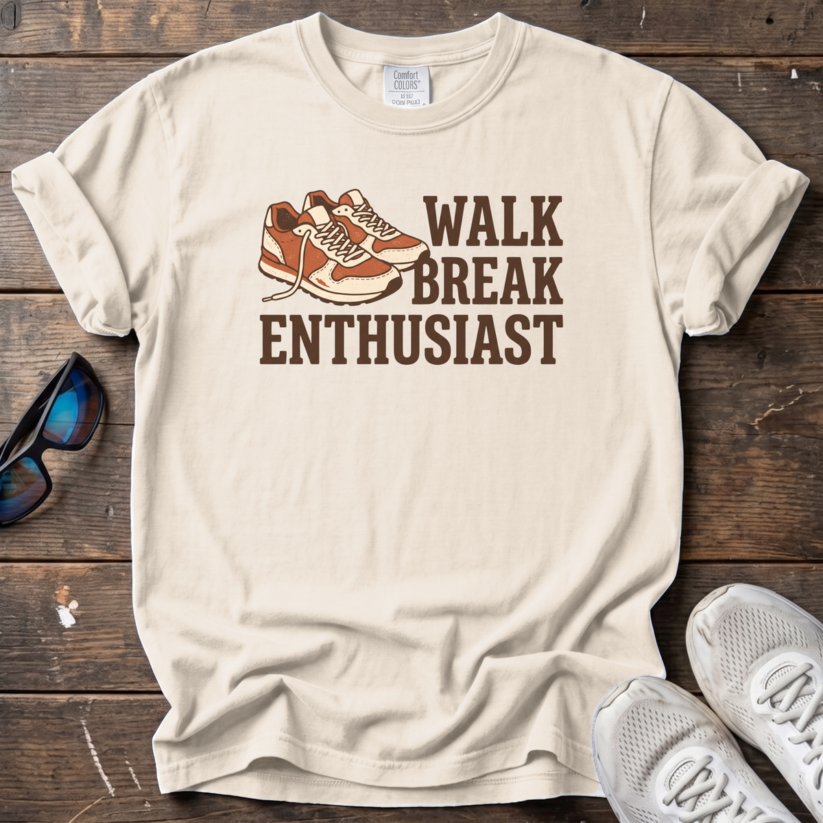 Walk Break Enthusiast Sneakers Tee — Ivory