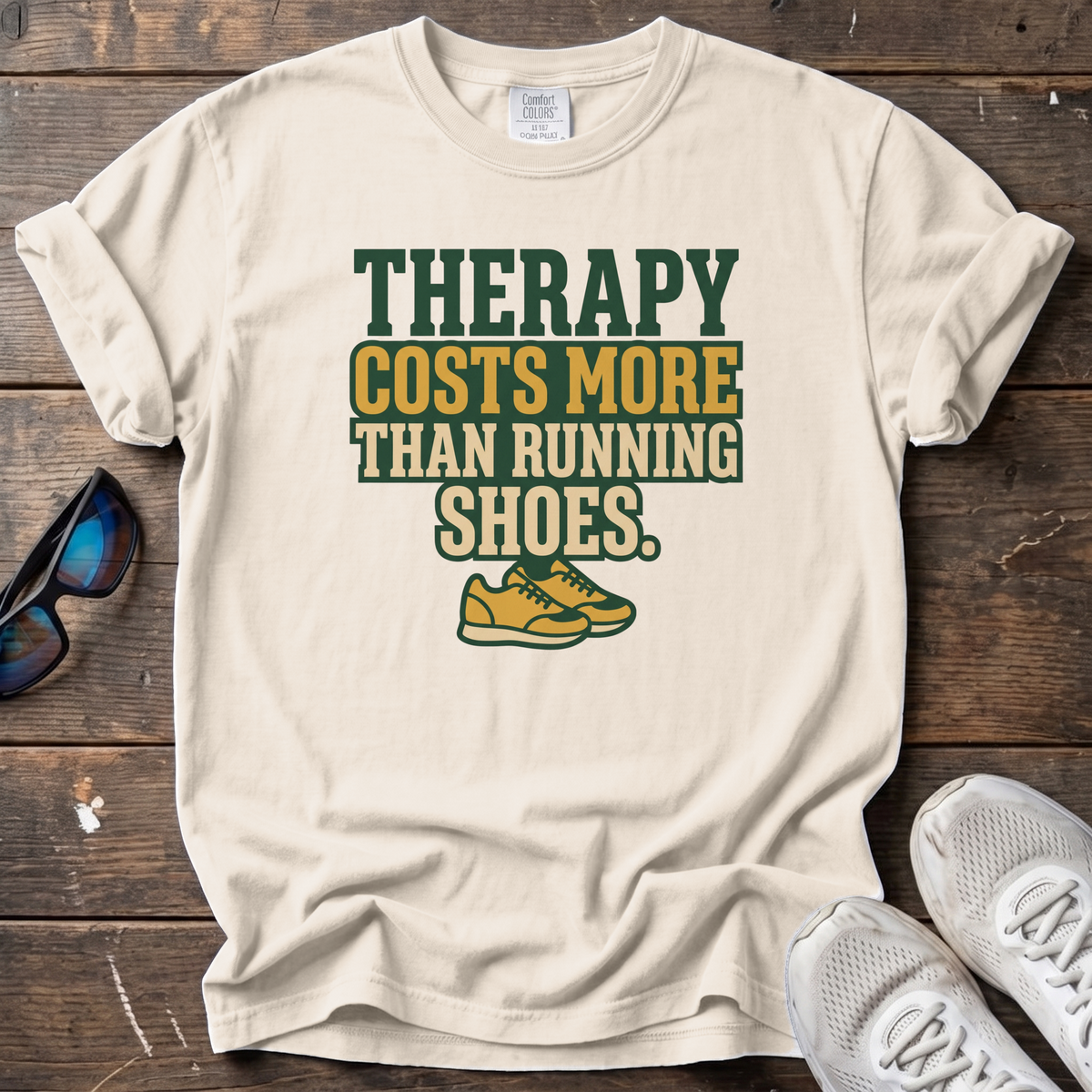 Therapy Costs More Tee — Ivory