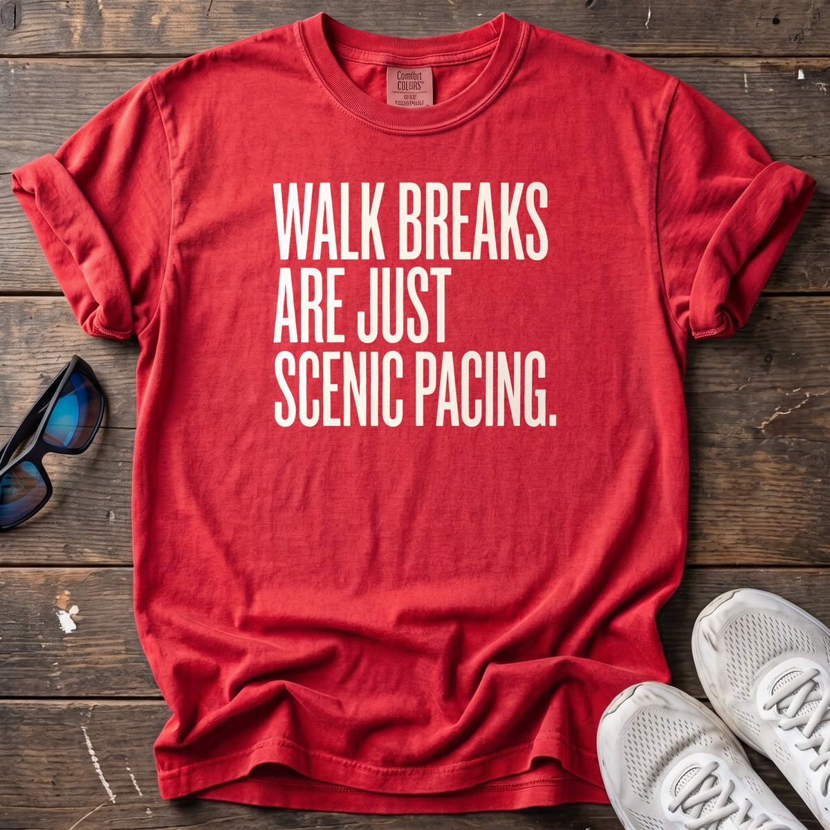 Scenic Pacing Tee — Red