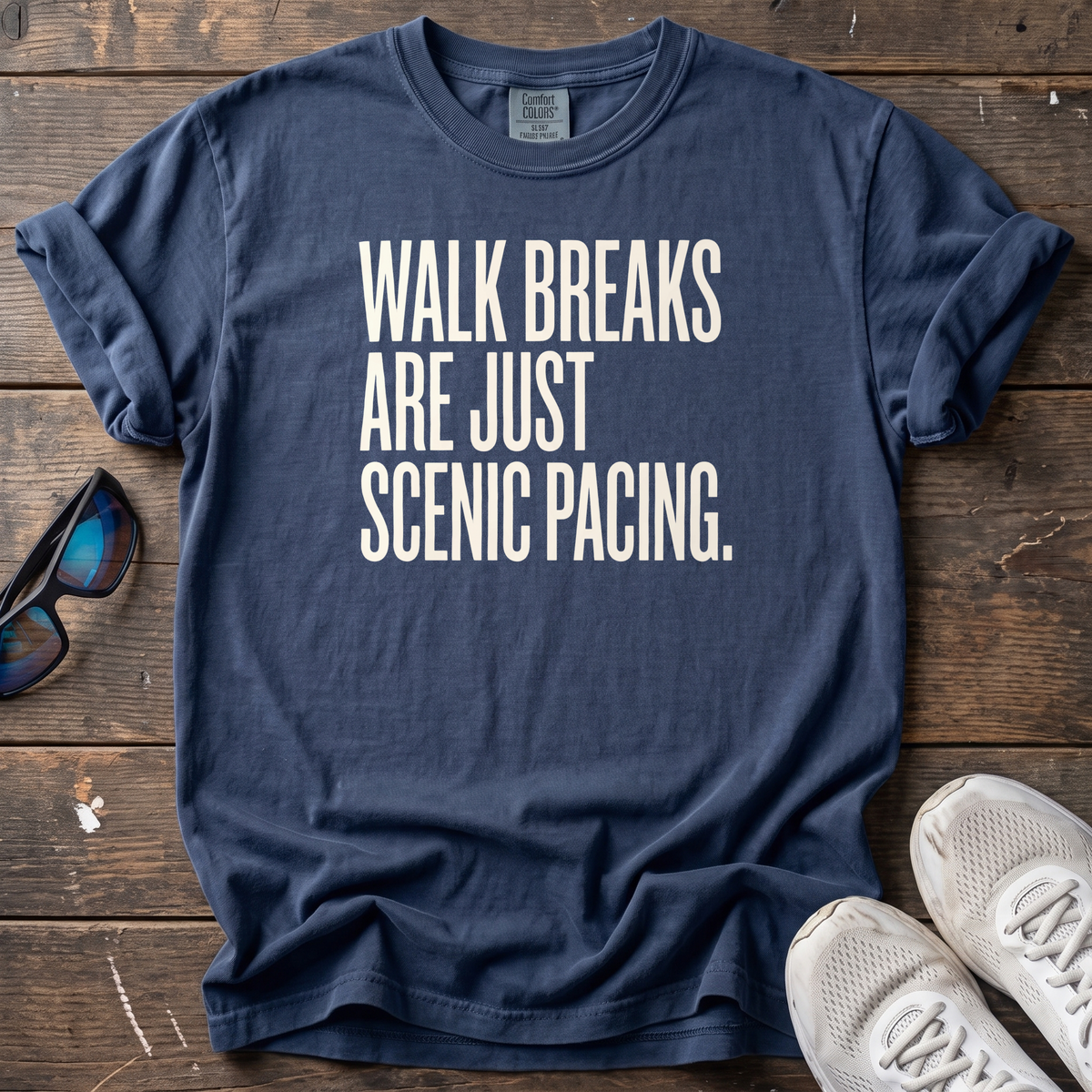 Scenic Pacing Tee — True Navy