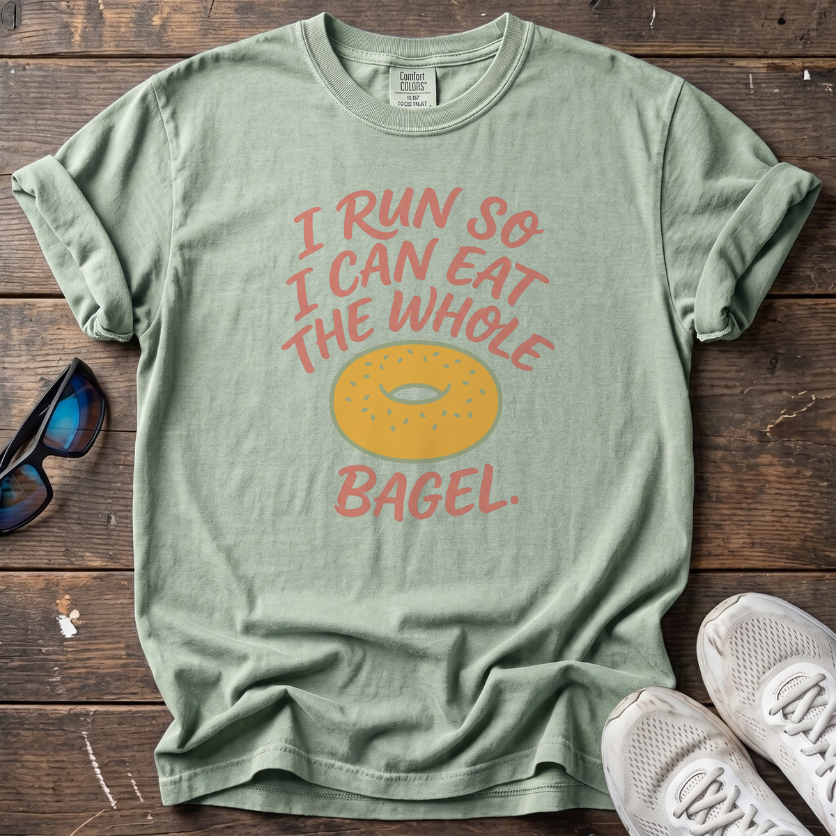 The Whole Bagel Tee — Bay