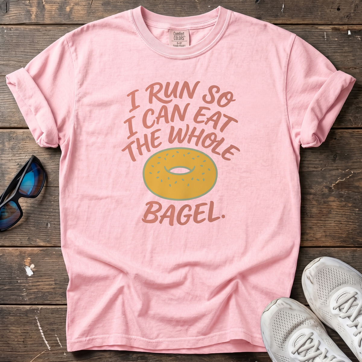 The Whole Bagel Tee — Blossom