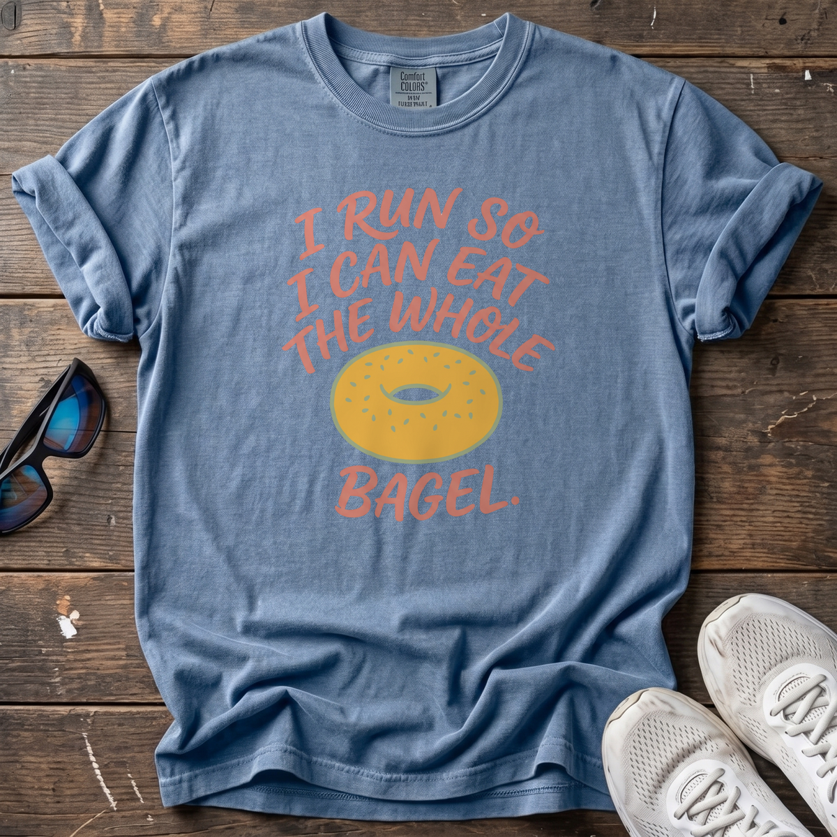 The Whole Bagel Tee — Blue Jean