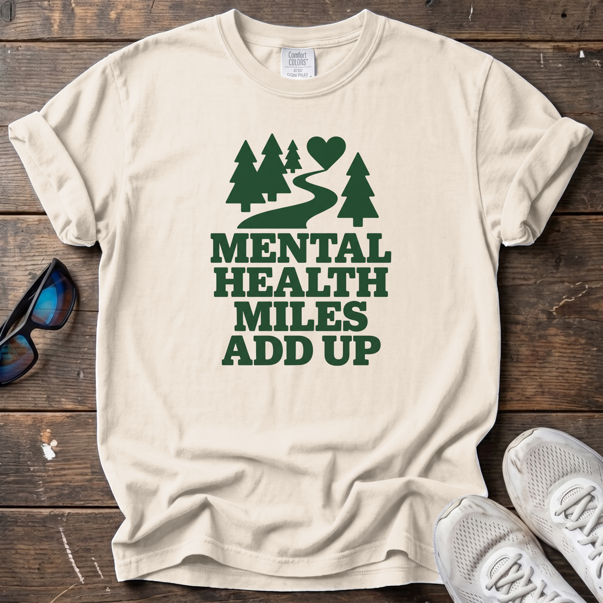 Mental Health Miles Tee — Ivory