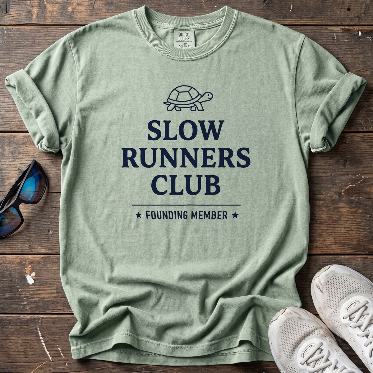 Slow Runners Club Founding Member Tee — Bay