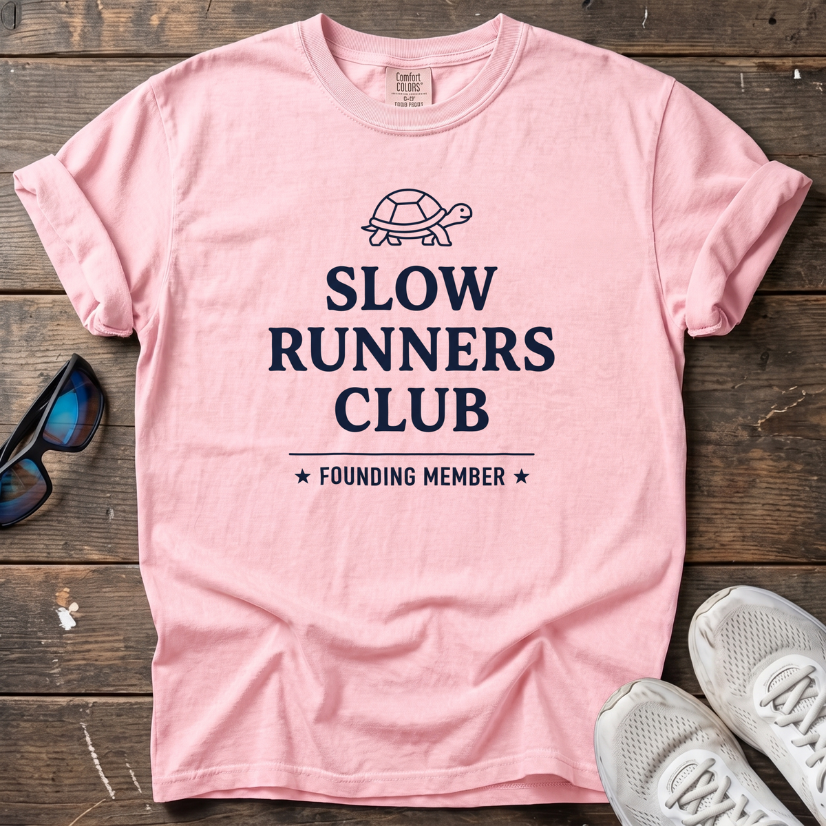 Slow Runners Club Founding Member Tee — Blossom