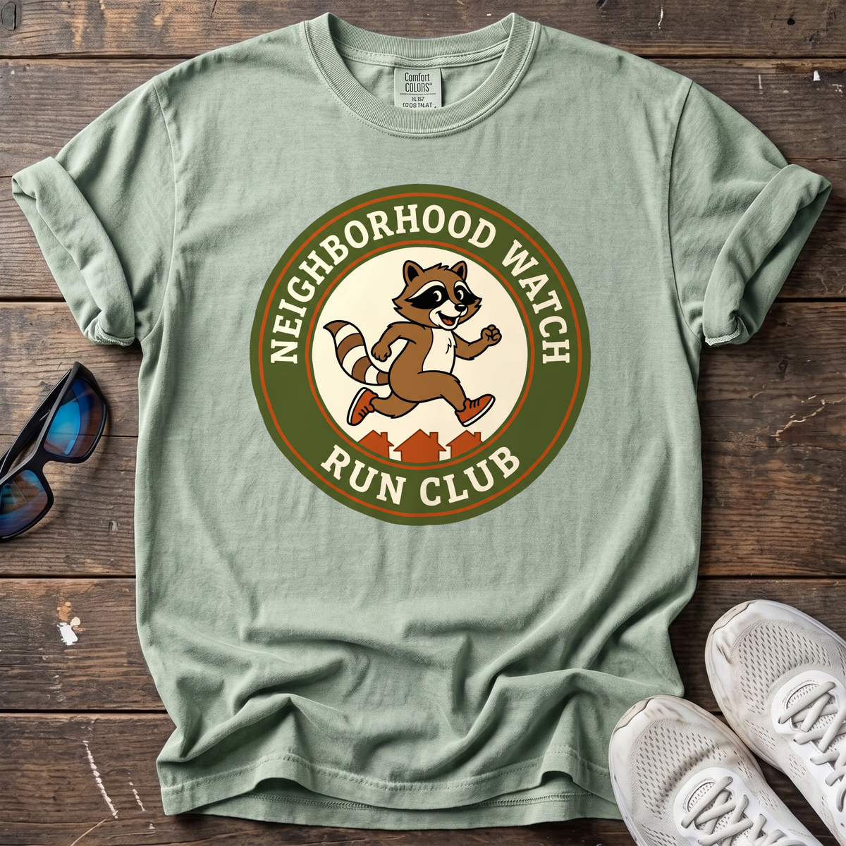 Neighborhood Watch Run Club Tee — Bay