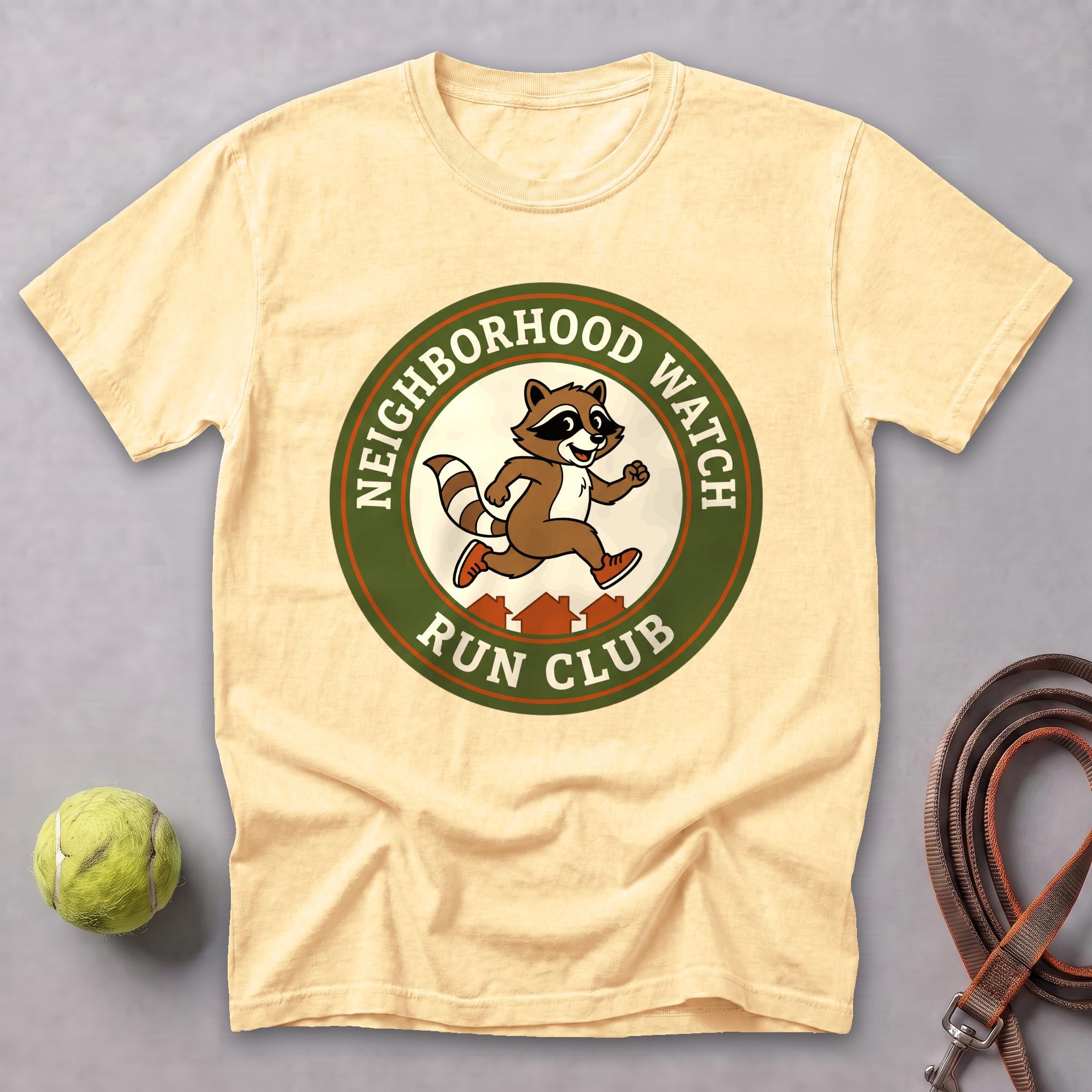 Neighborhood Watch Run Club Tee — Butter