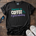 Coffee & Good Intentions Tee — Black