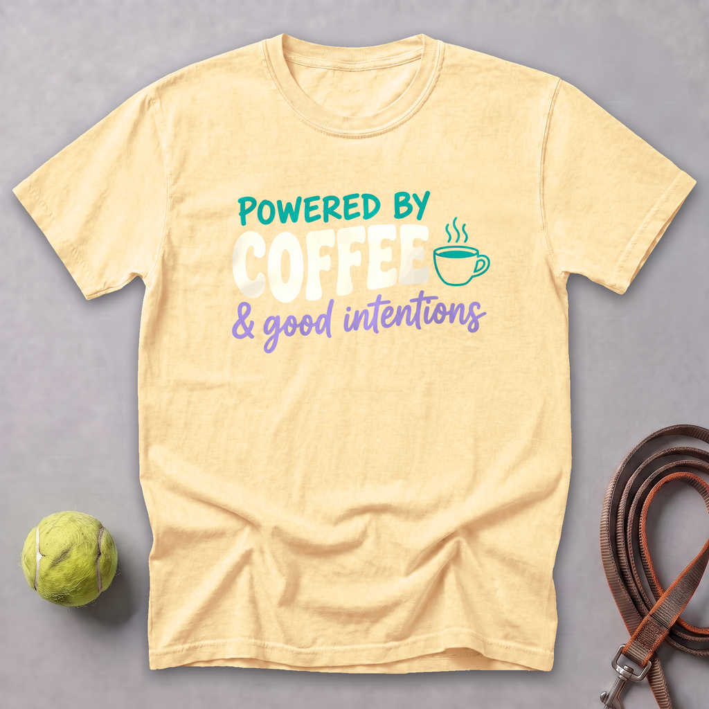 Coffee & Good Intentions Tee — Butter