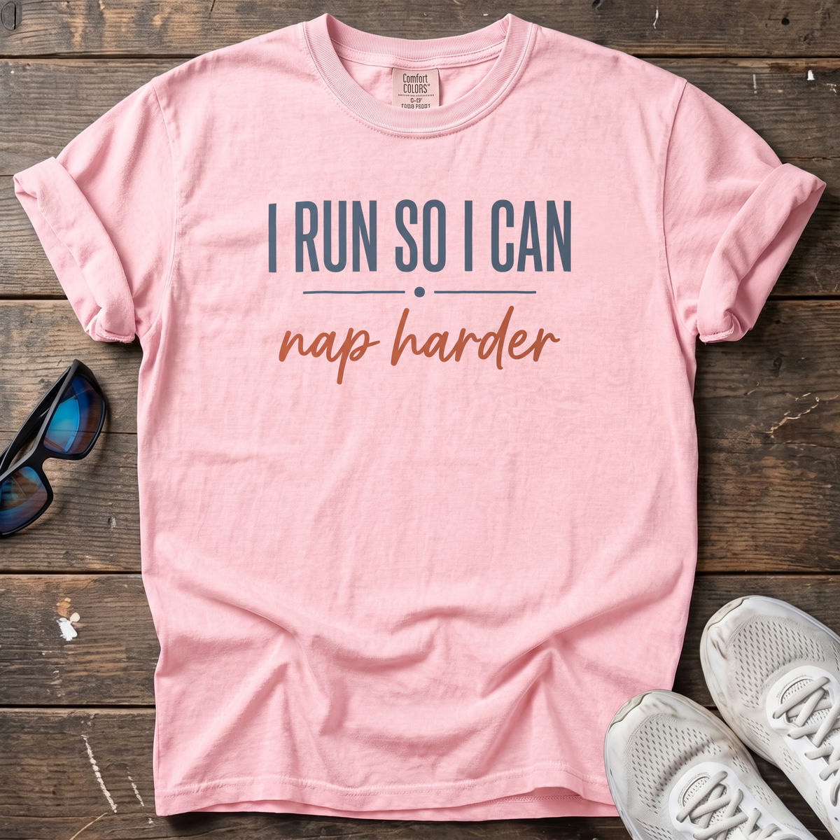 Nap Harder Tee — Blossom