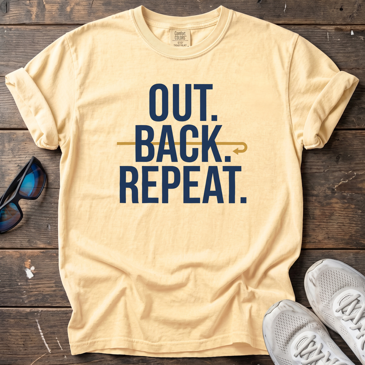 Out Back Repeat Tee — Butter