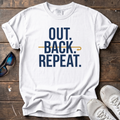 Out Back Repeat Tee — White