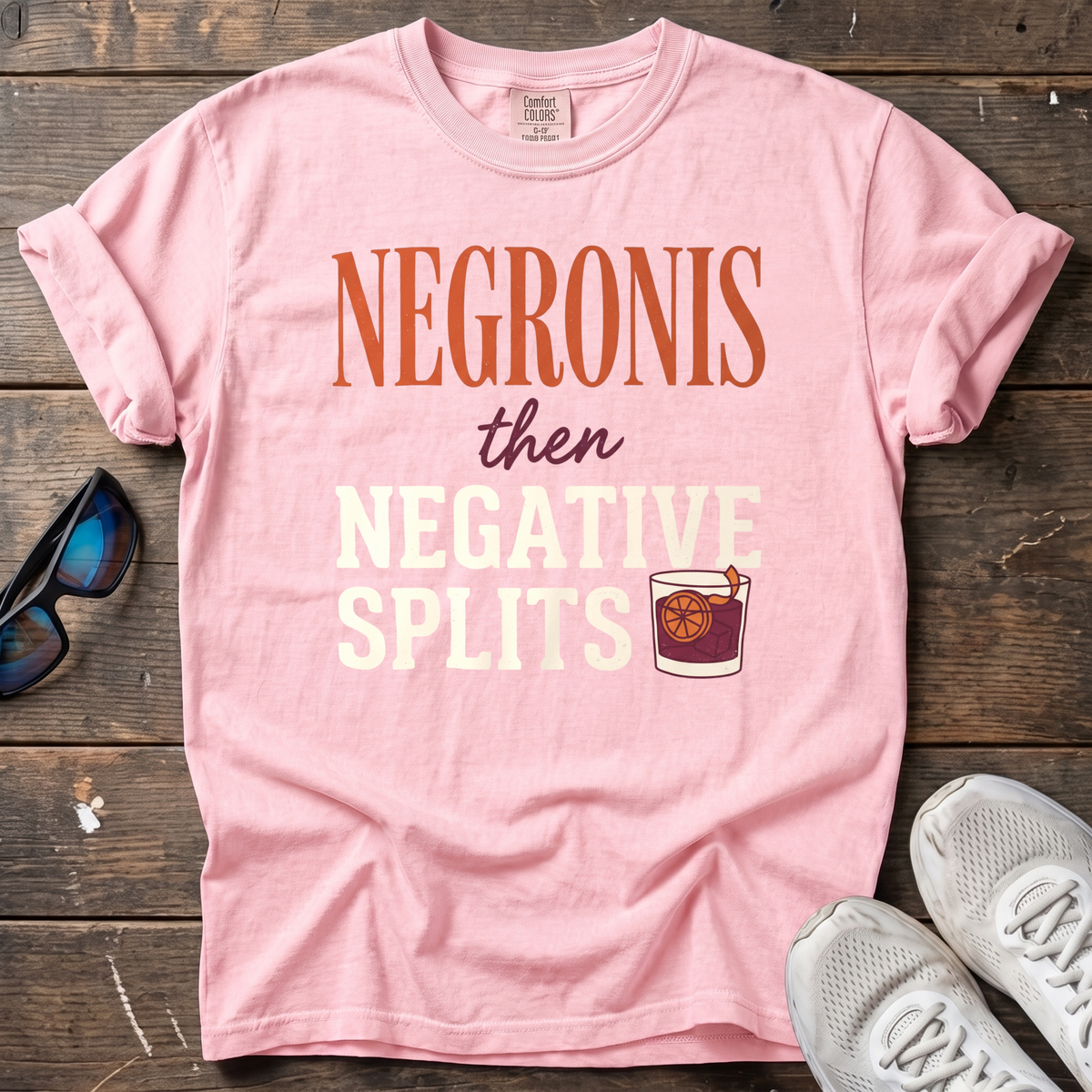 Negronis and Negative Splits Tee — Blossom
