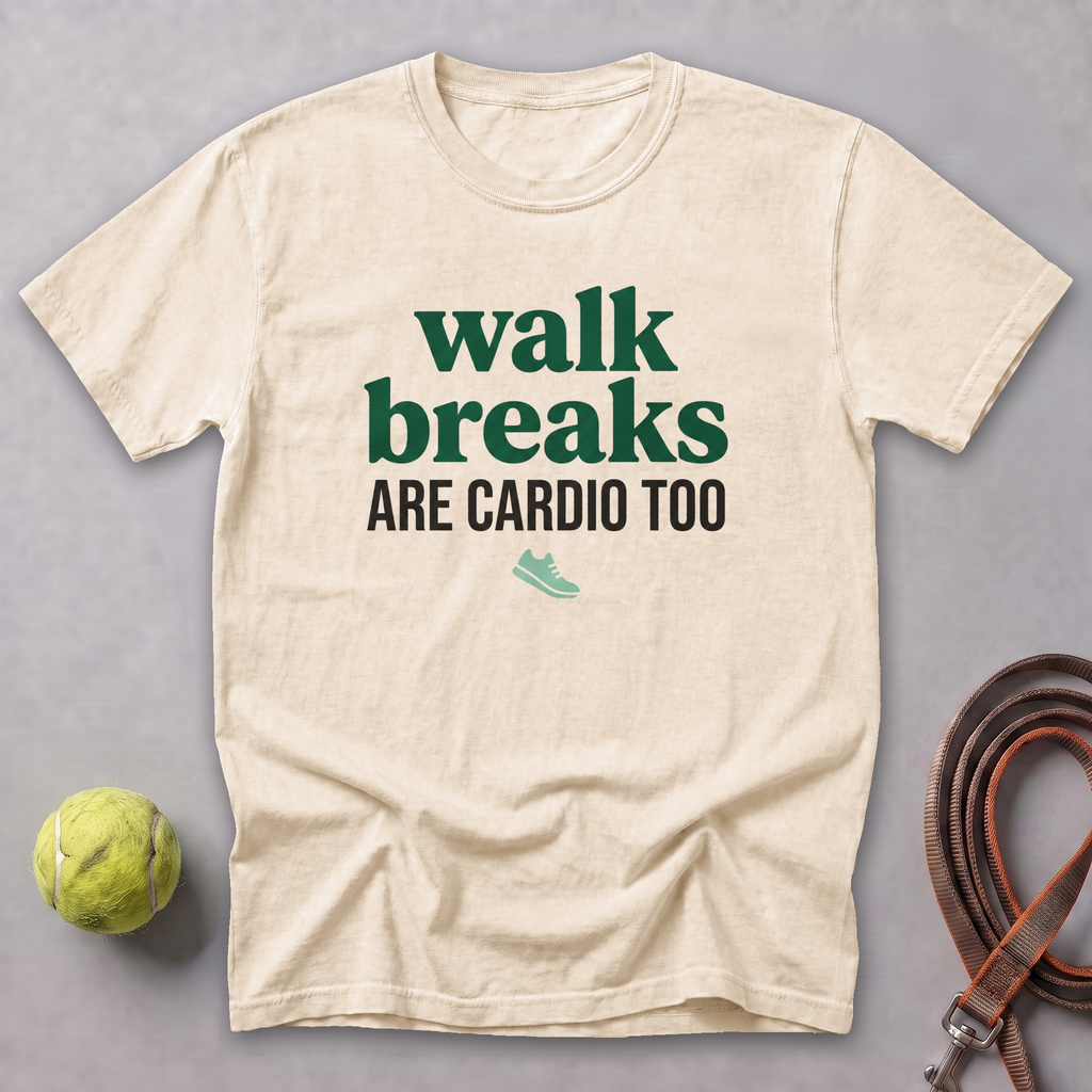 Walk Breaks Are Cardio Bold Tee — Ivory
