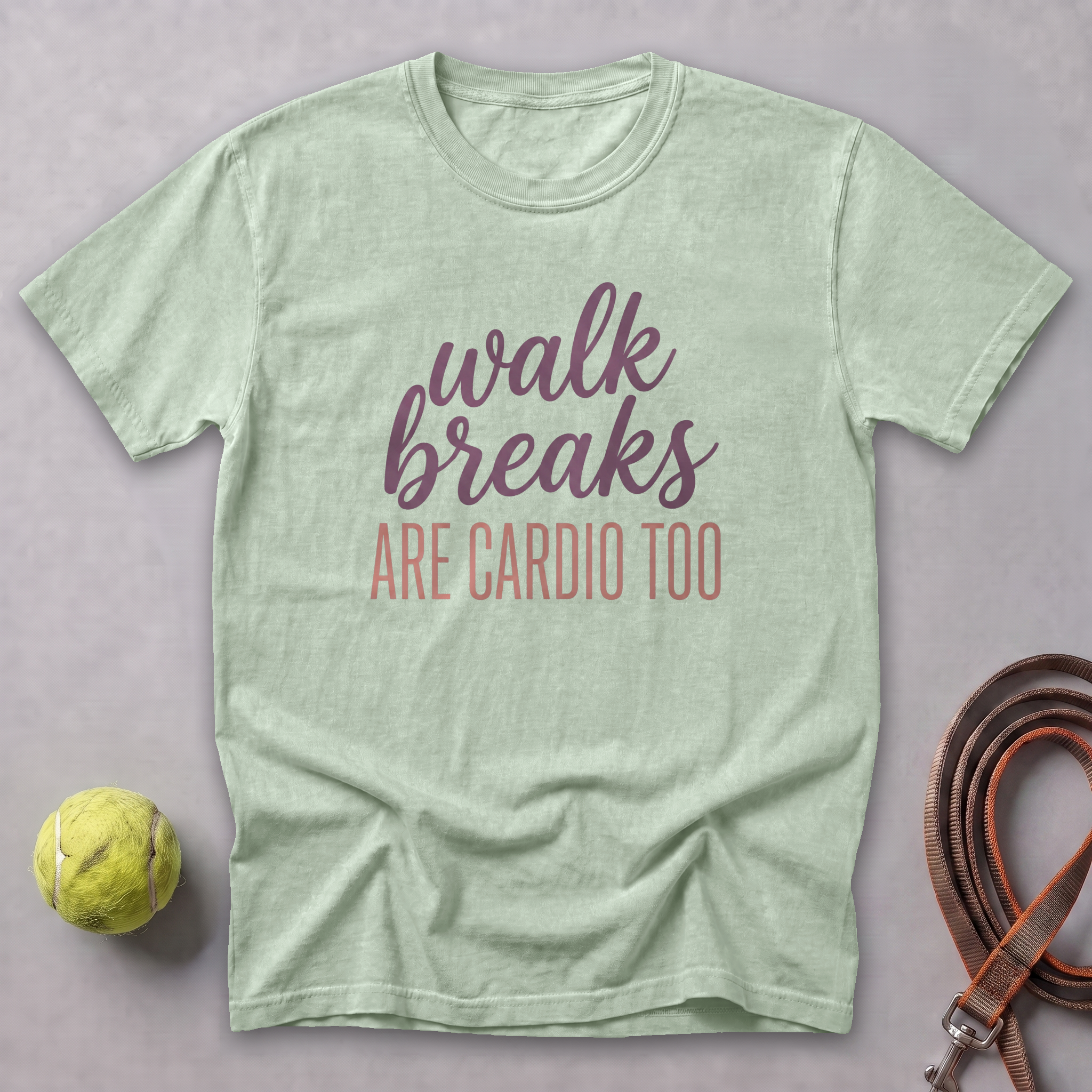 Walk Breaks Are Cardio Elegant Tee — Bay