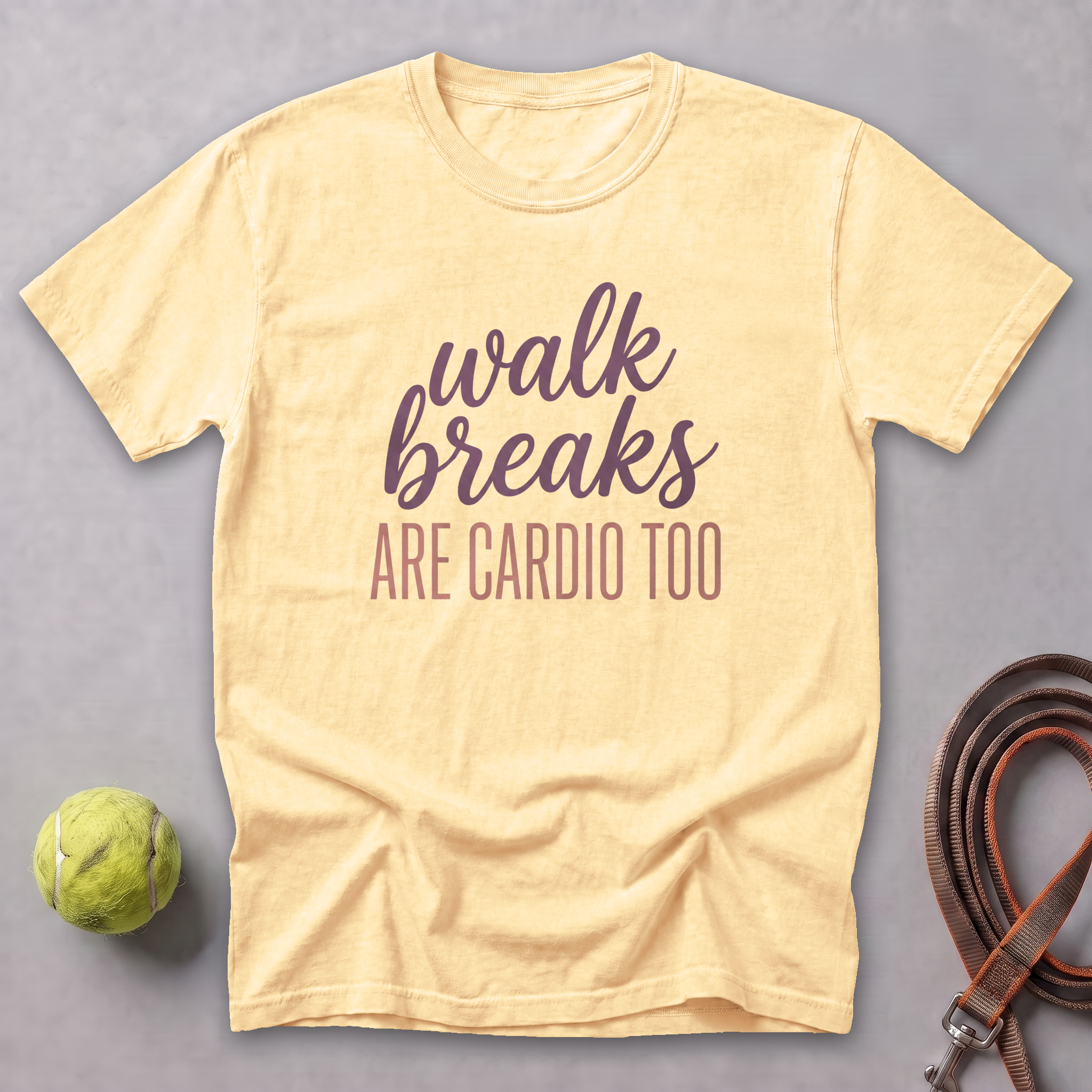 Walk Breaks Are Cardio Elegant Tee — Butter