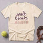 Walk Breaks Are Cardio Elegant Tee — Ivory