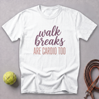 Walk Breaks Are Cardio Elegant Tee — White