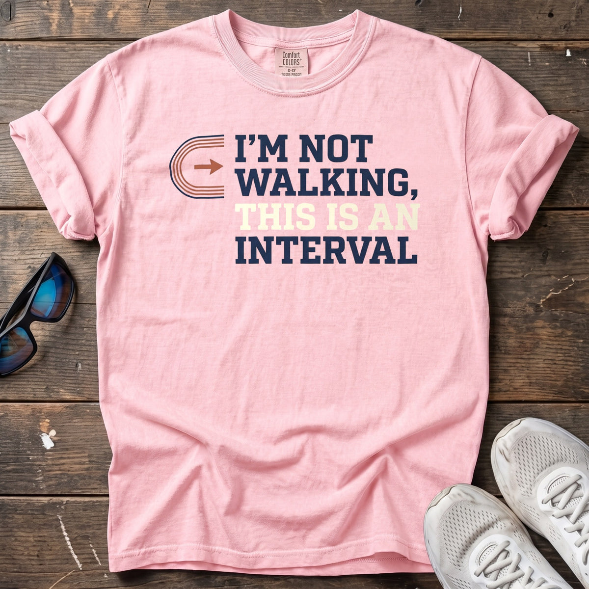I'm Not Walking Stacked Tee — Blossom