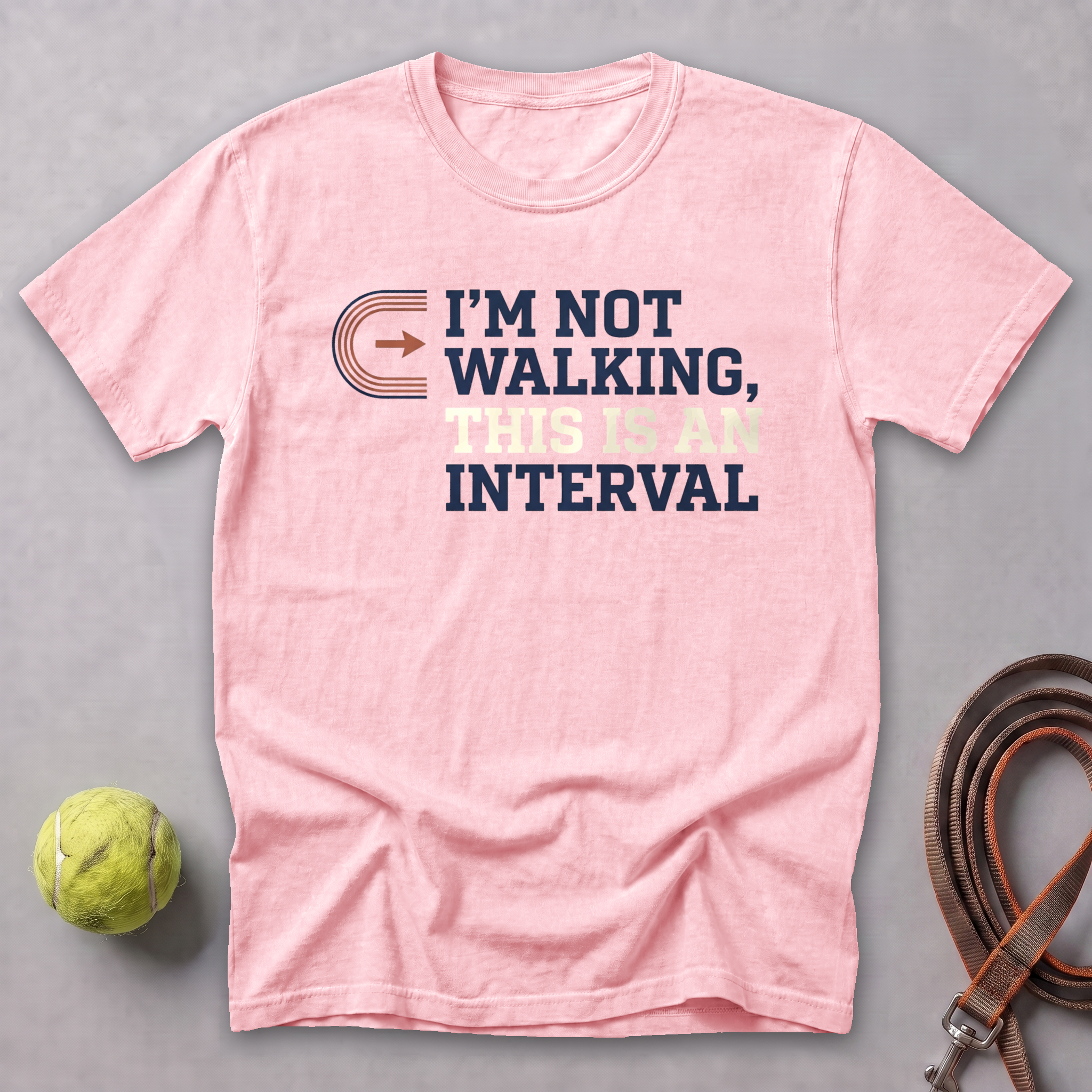 Walk Breaks Are Cardio Track Tee — Blossom