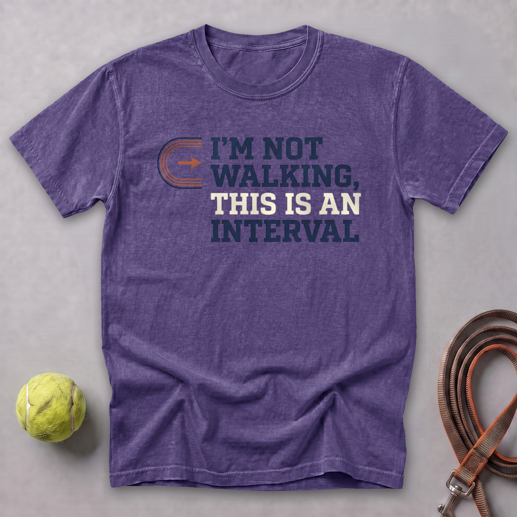 Walk Breaks Are Cardio Track Tee — Grape
