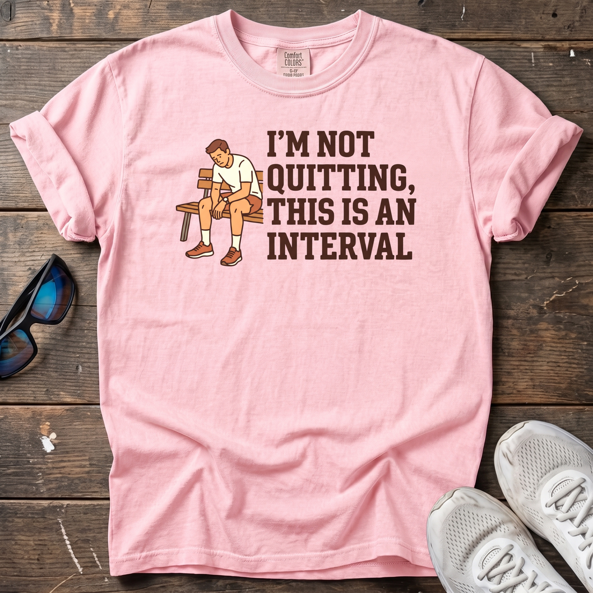 I'm Not Quitting, This Is an Interval Tee — Blossom
