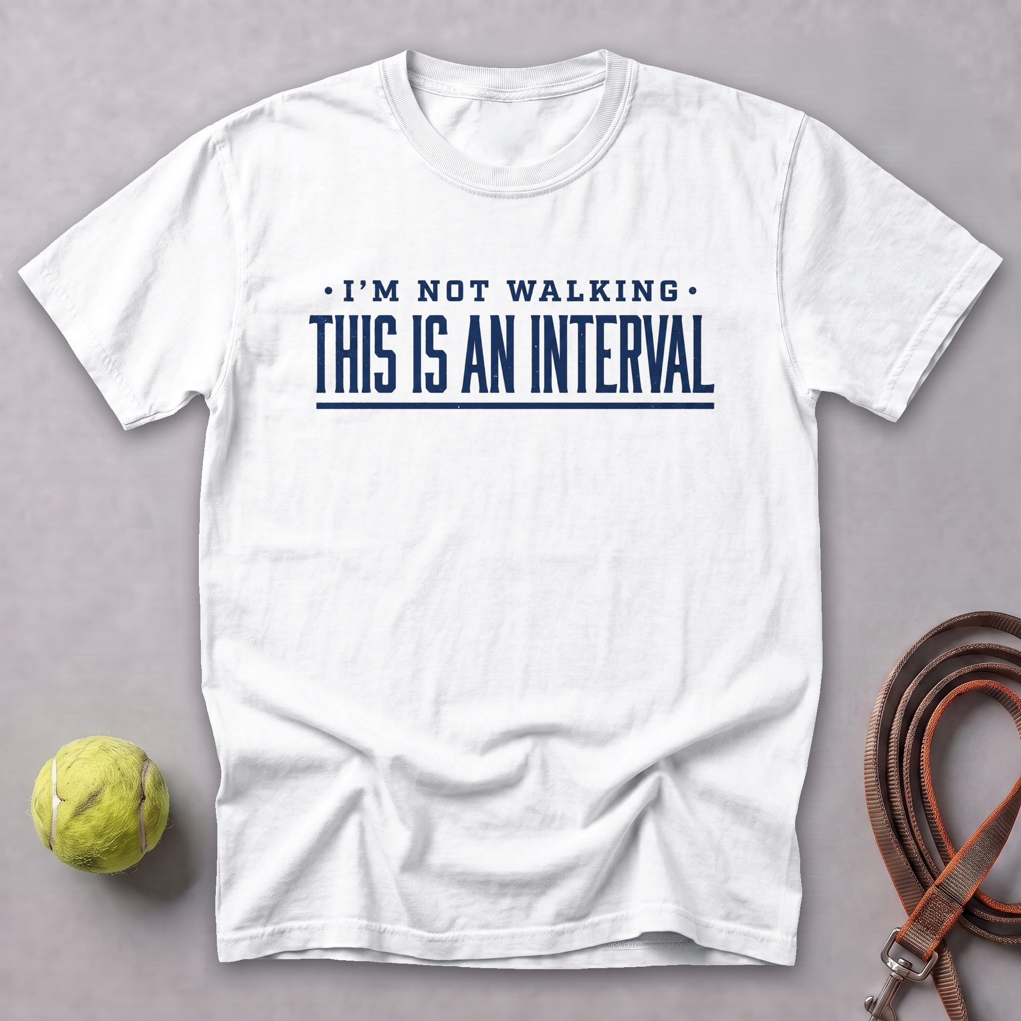 Walk Breaks Are Cardio Text Tee Tee — White