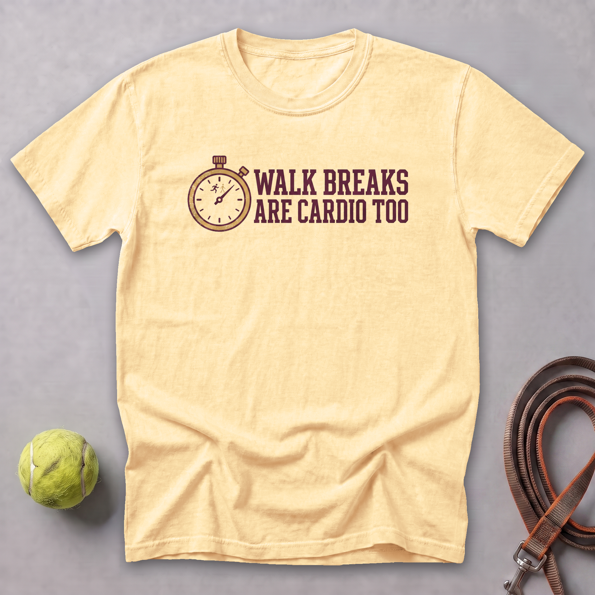 Walk Breaks Are Cardio Watch Tee — Butter