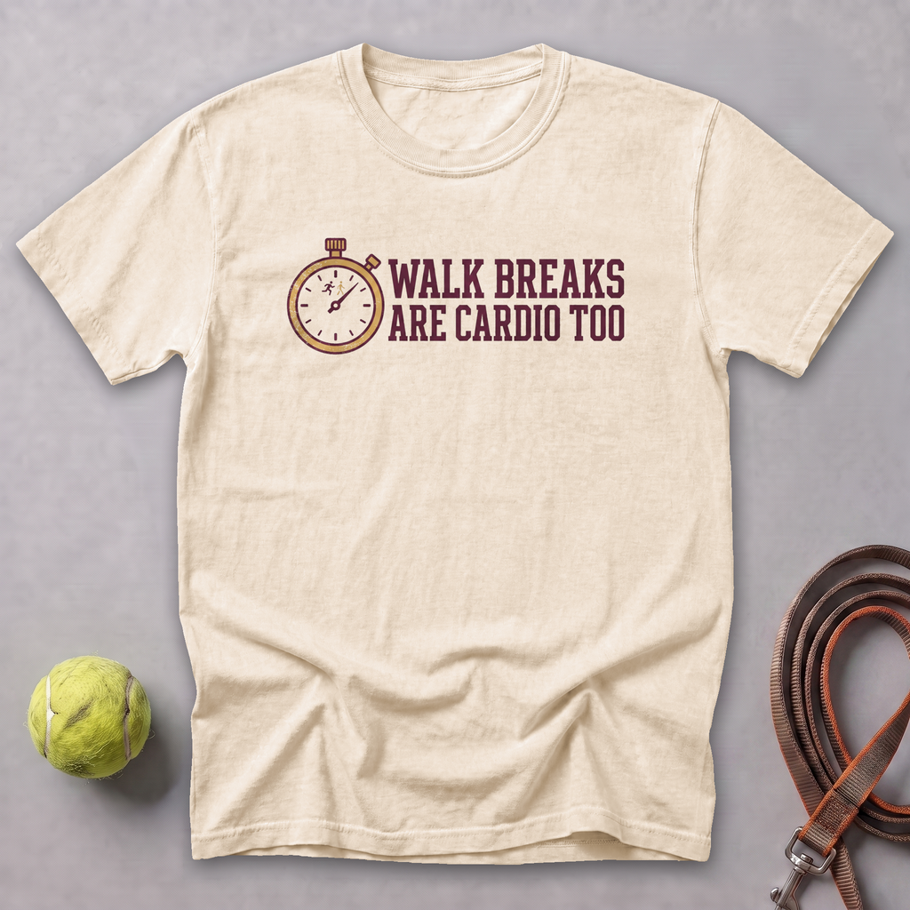 Walk Breaks Are Cardio Watch Tee — Ivory