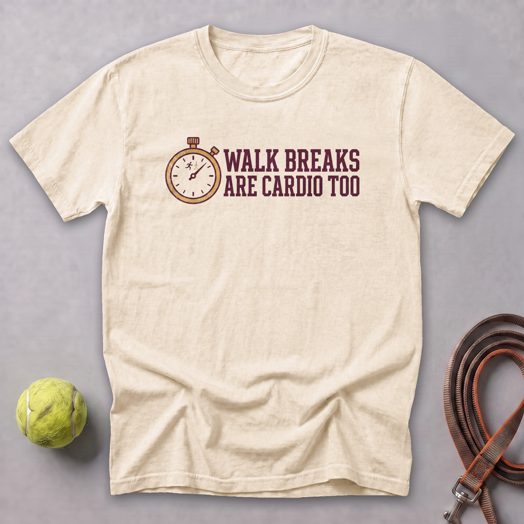 Walk Breaks Are Cardio Watch Tee — Ivory