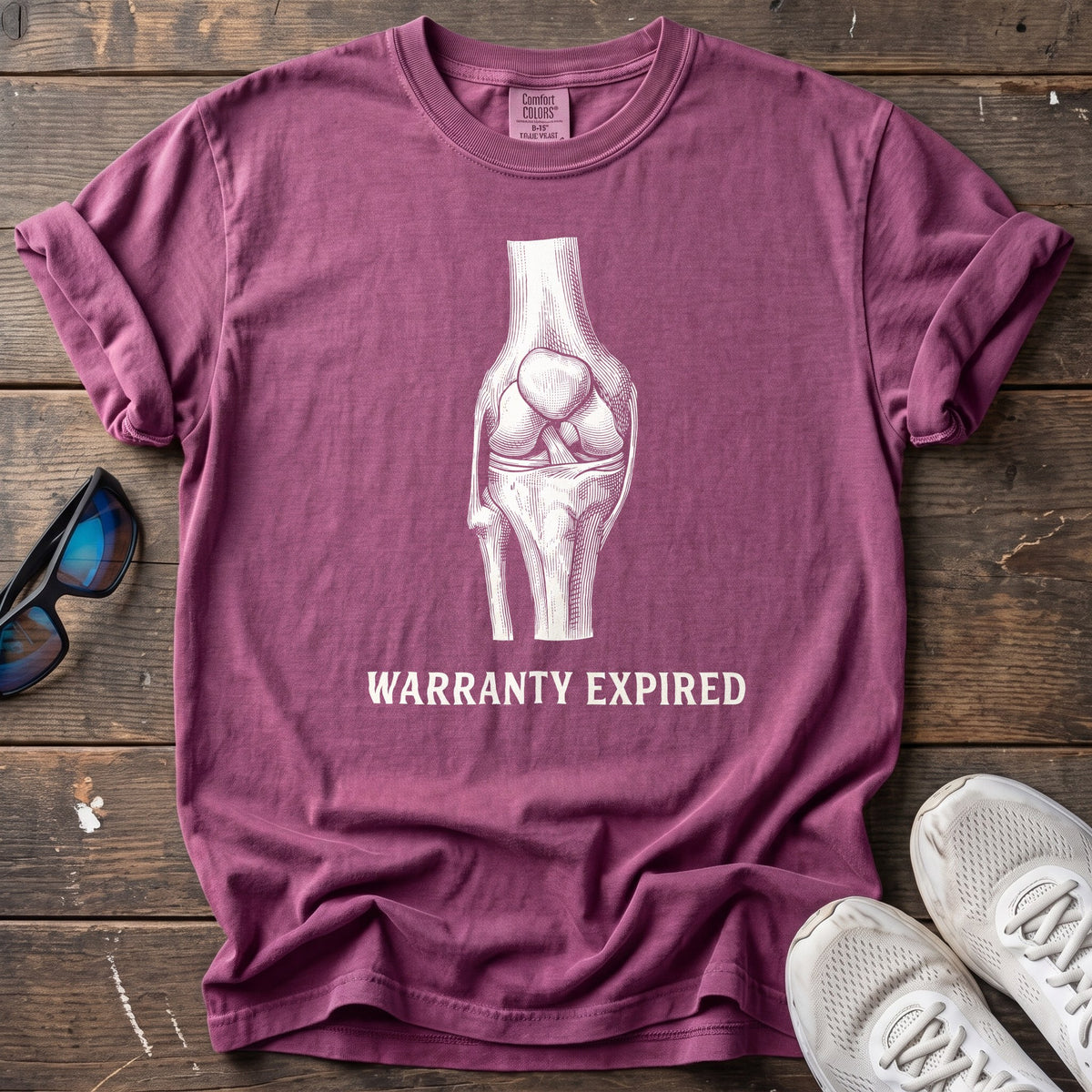 Warranty Expired Tee — Berry