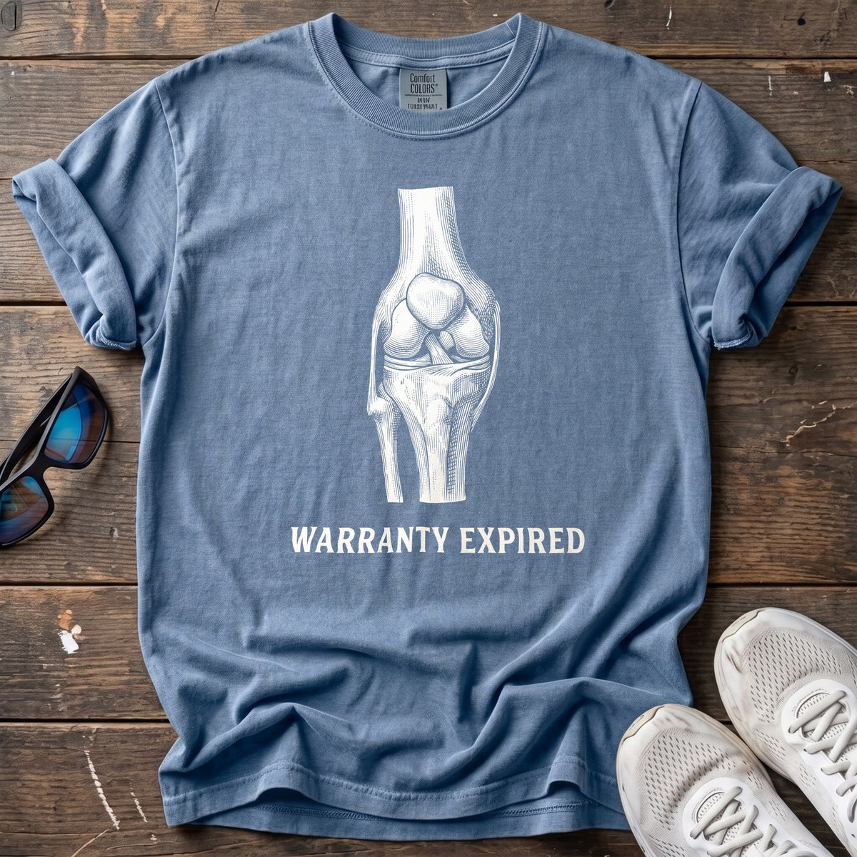 Warranty Expired Tee — Blue Jean