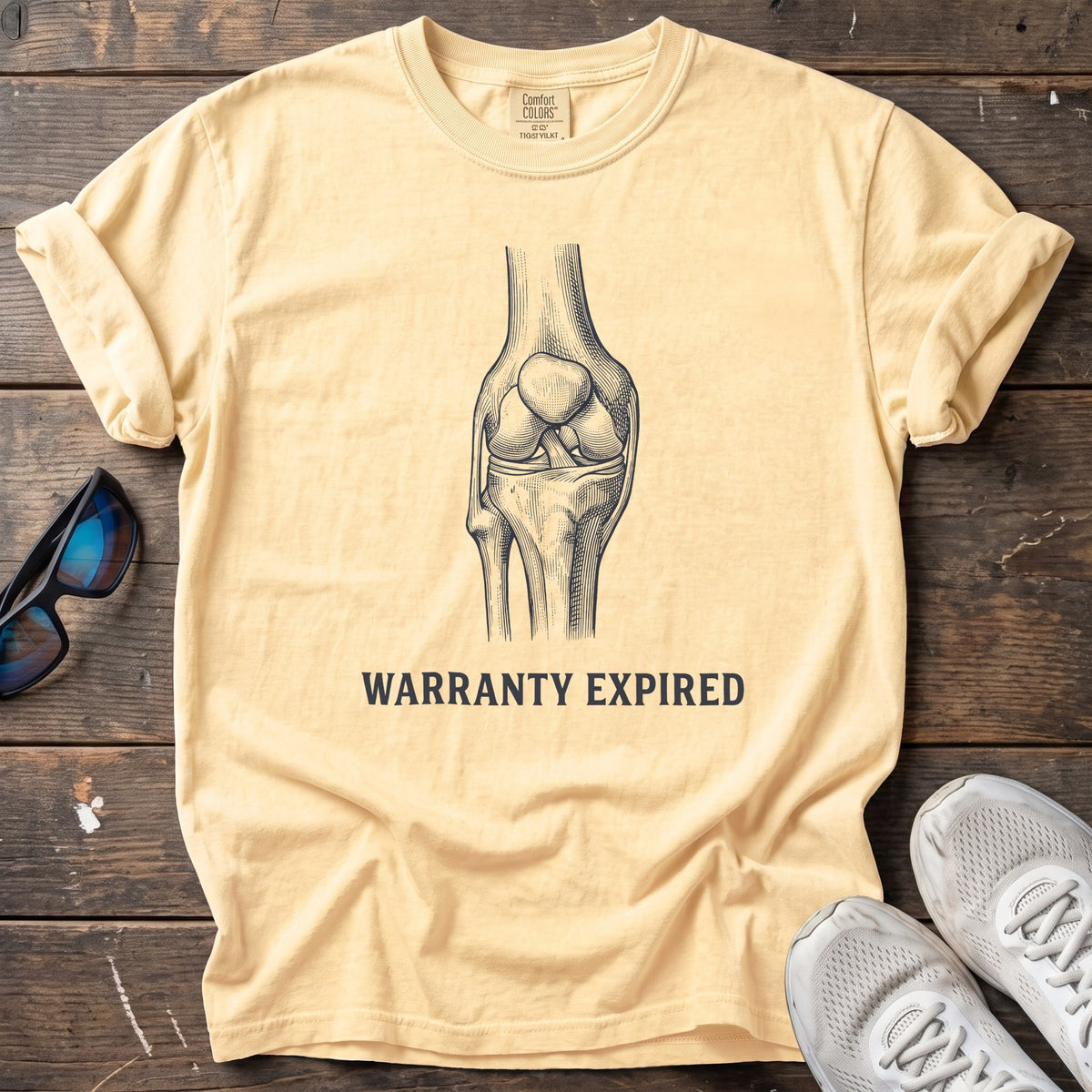 Warranty Expired Tee — Butter