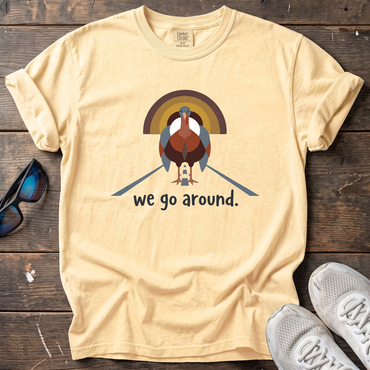 We Go Around Tee — Butter