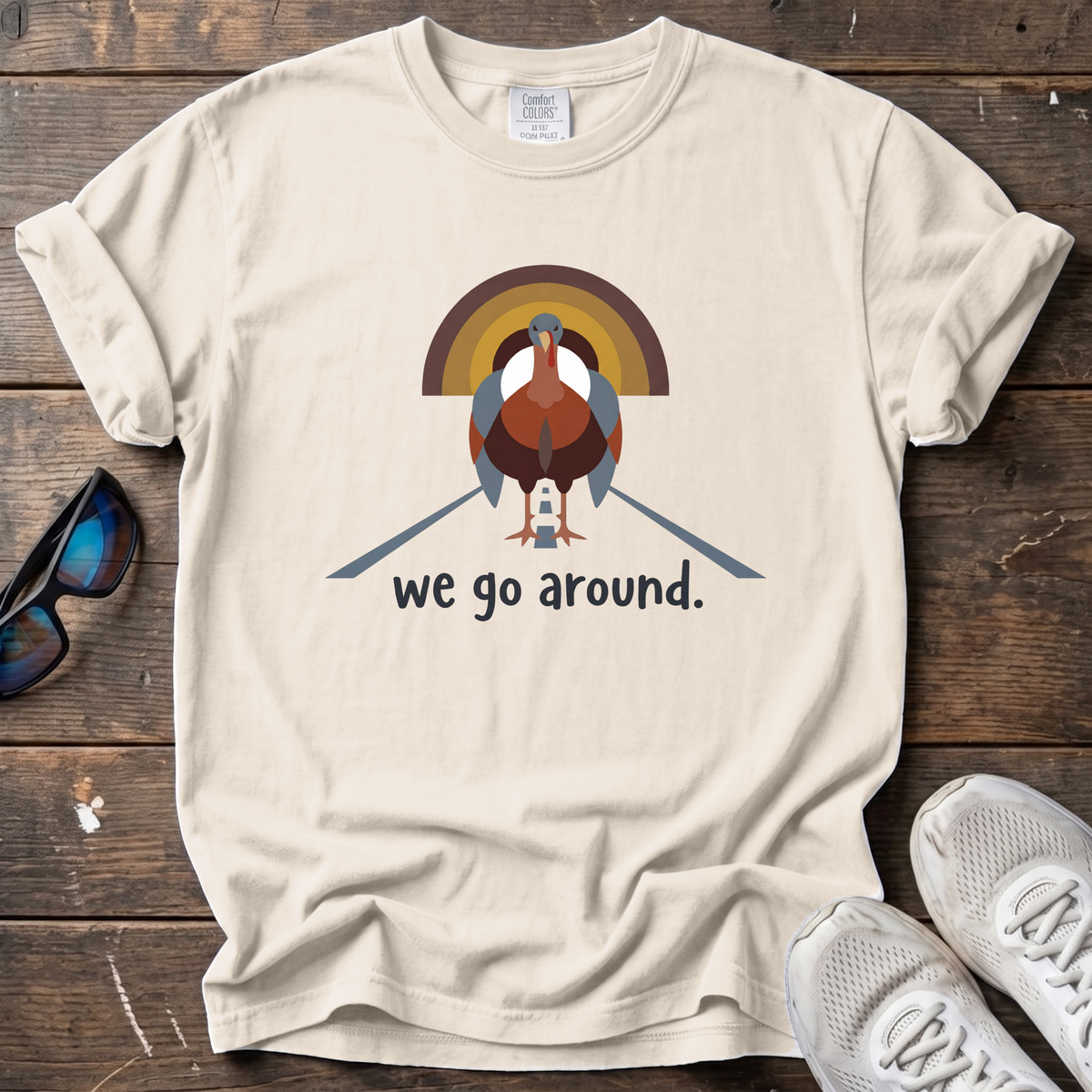 We Go Around Tee — Ivory