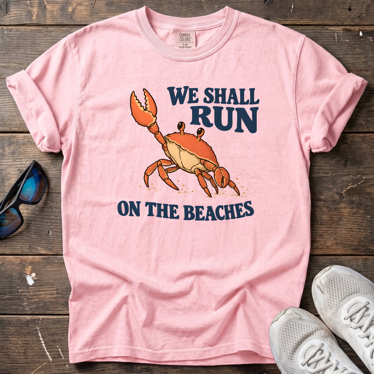 We Shall Run on the Beaches Tee — Blossom
