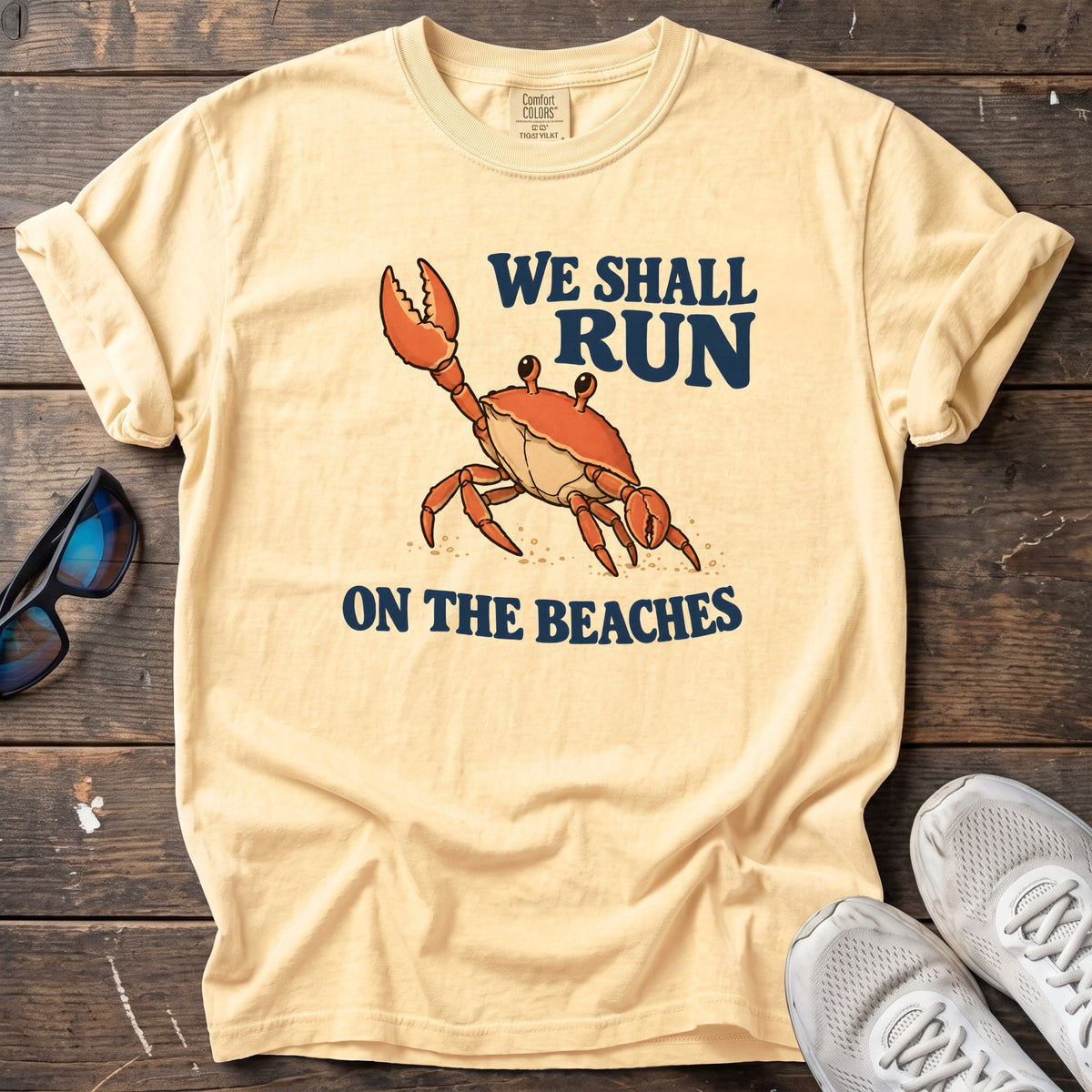 We Shall Run on the Beaches Tee — Butter