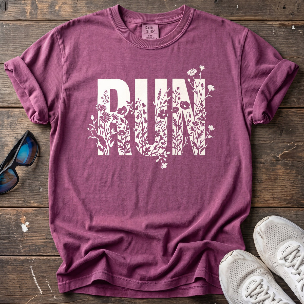 Wildflower Run Tee — Berry