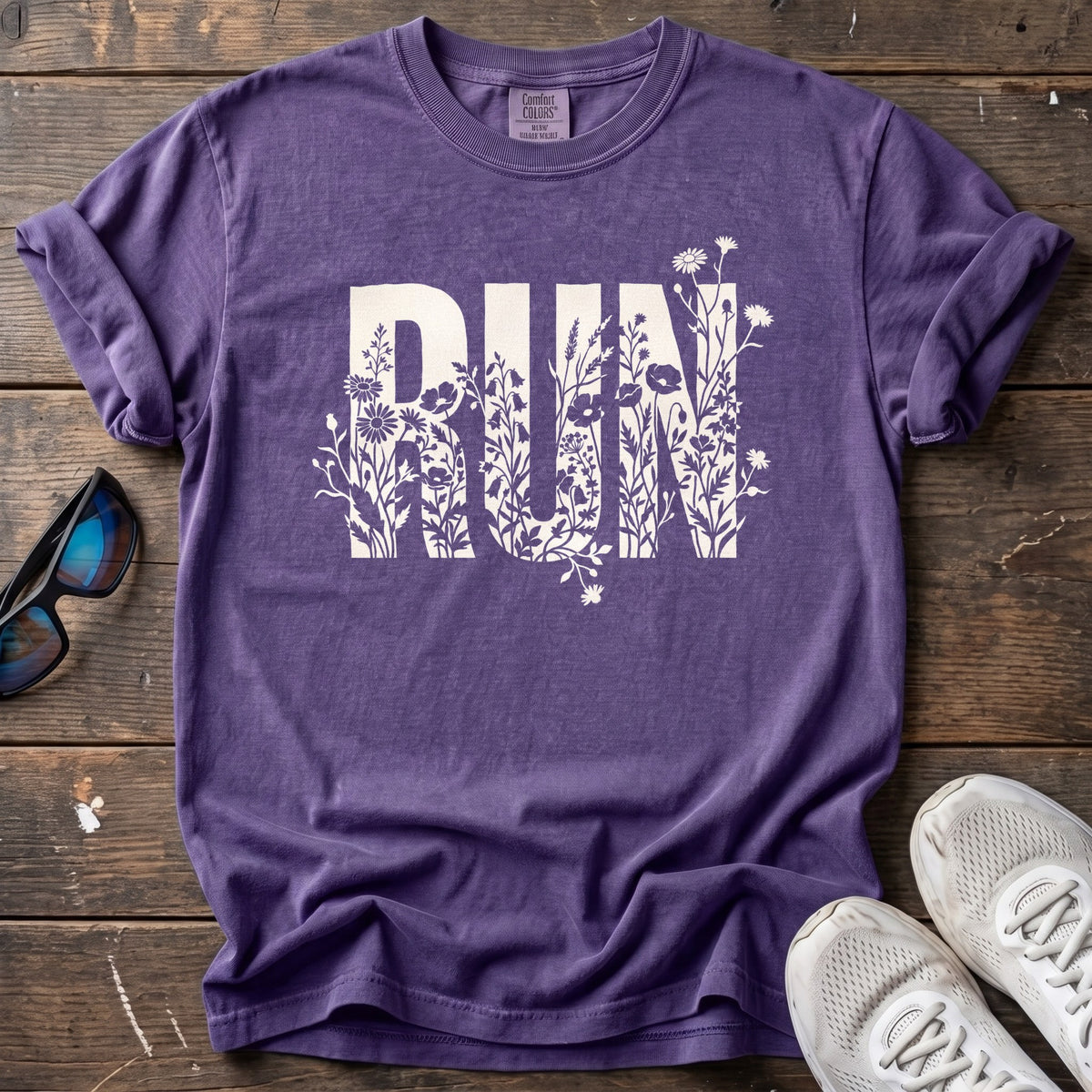 Wildflower Run Tee — Grape