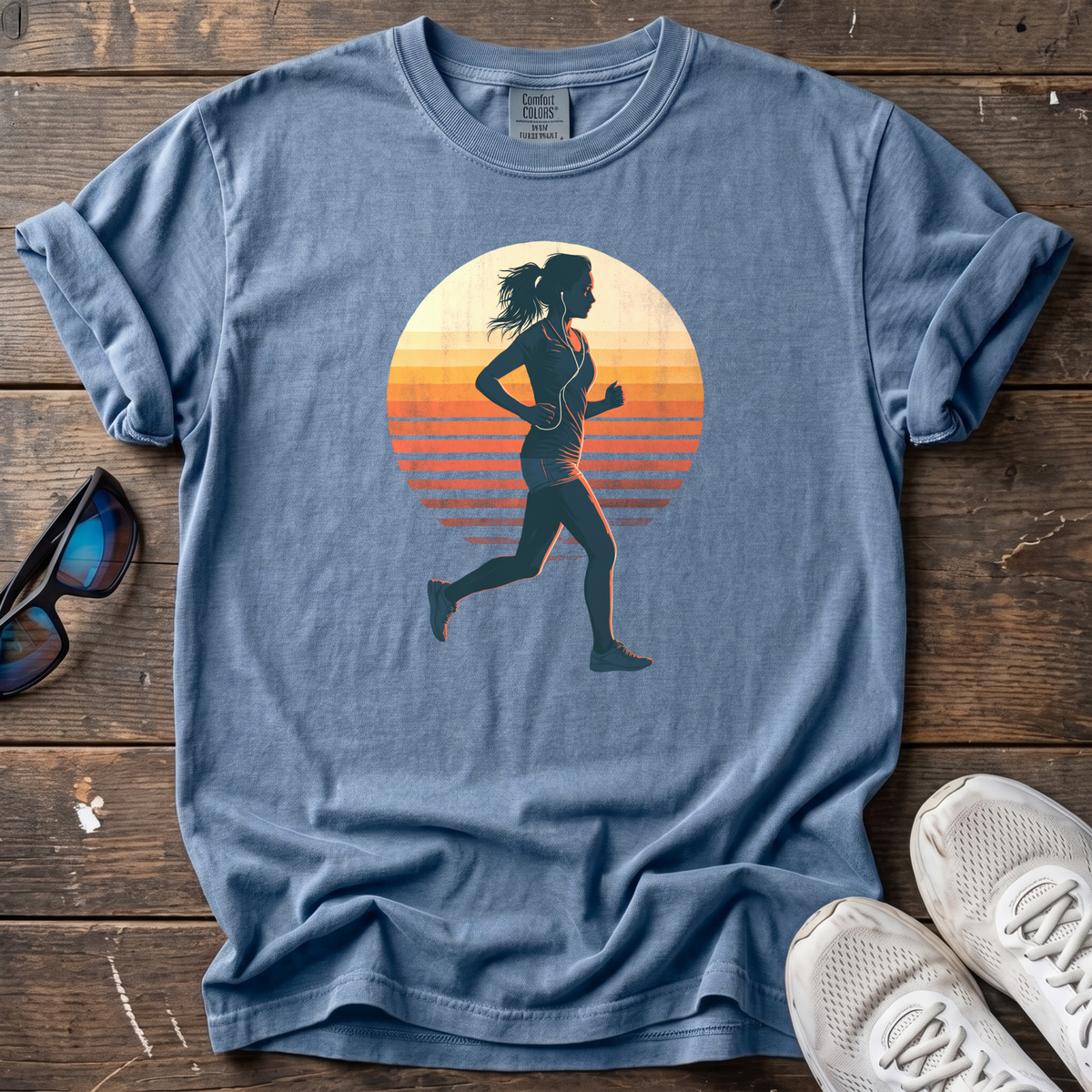 Wired and Tired Tee — Blue Jean
