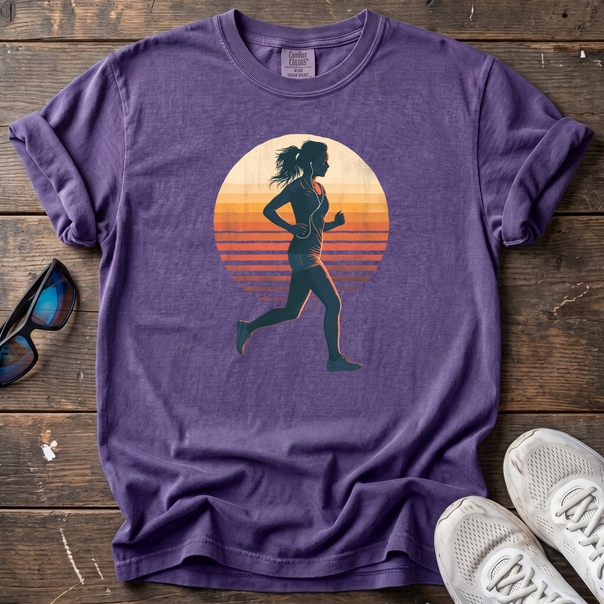 Wired and Tired Tee — Grape