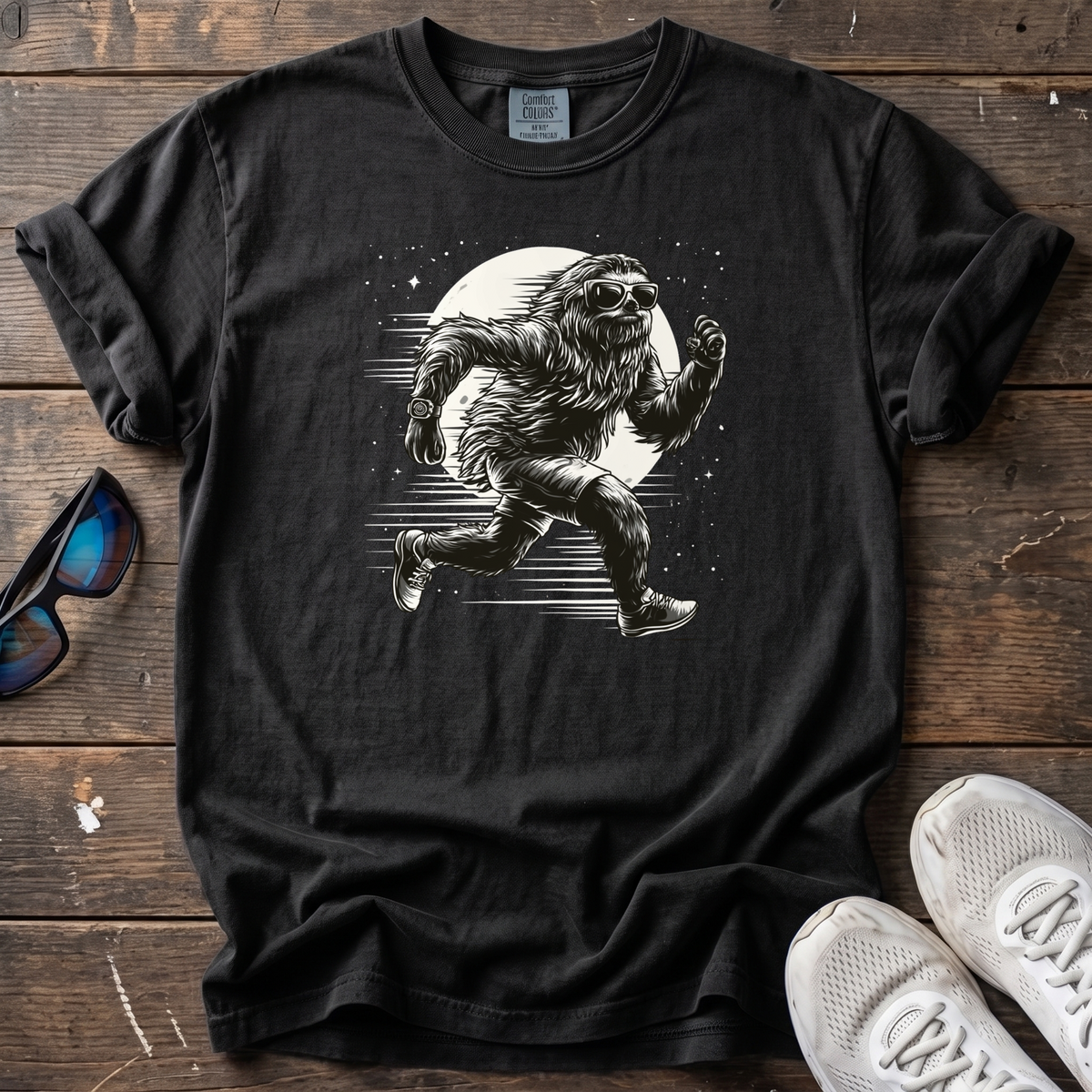 World's Fastest Sloth Tee — Black