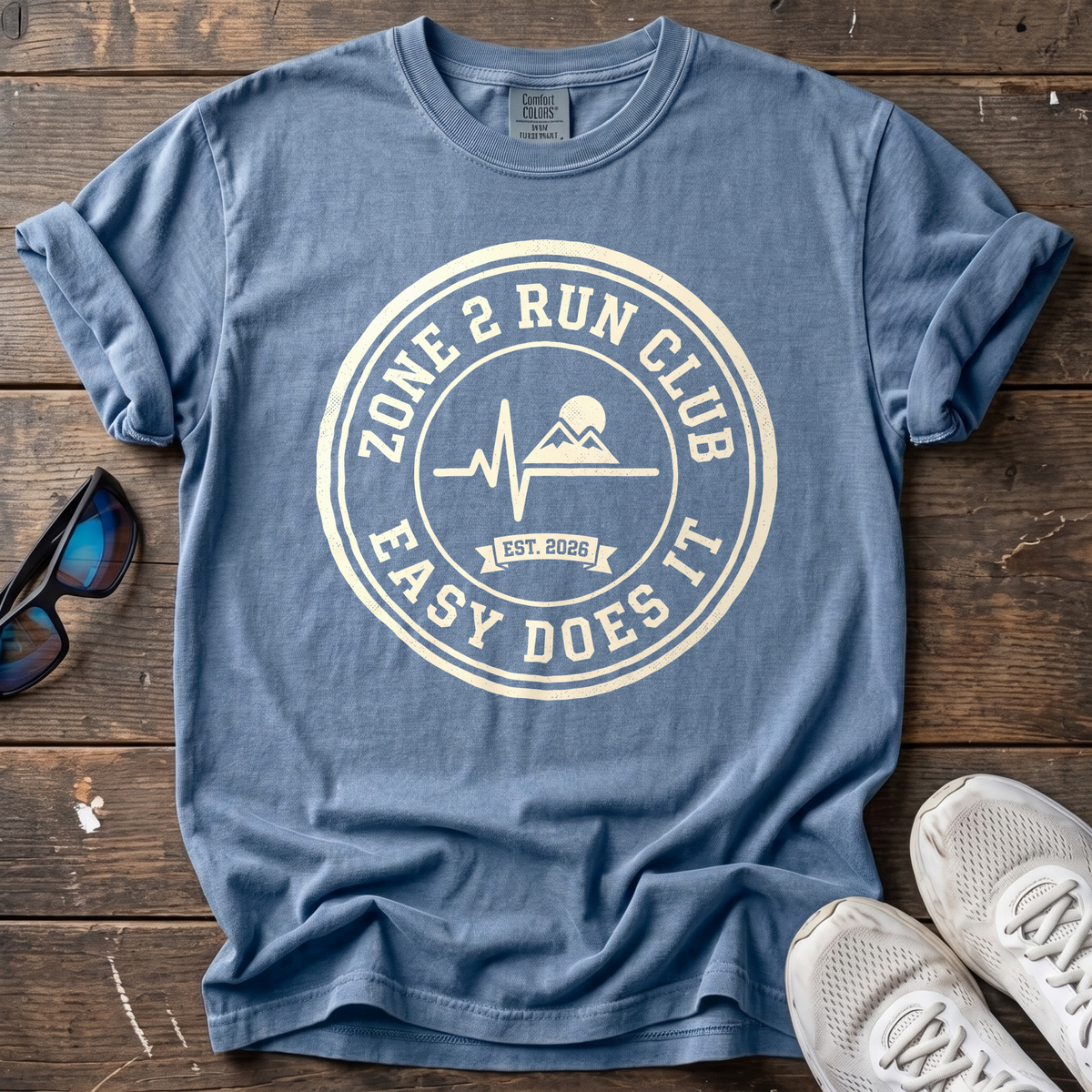 Zone 2 Club - Easy Does It Tee — Blue Jean