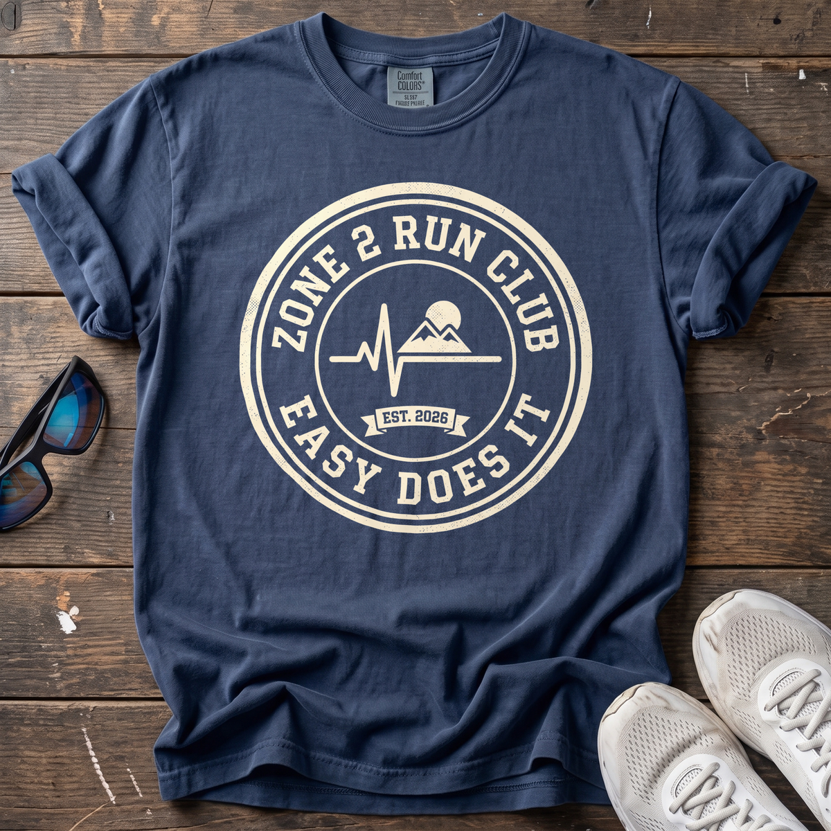 Zone 2 Club - Easy Does It Tee — True Navy